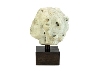 Lot 1114 - A Renaissance marble head of a cherubic youth.