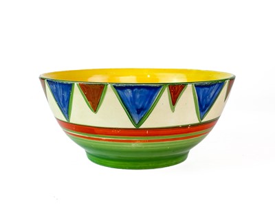 Lot 430 - A Clarice Cliff Original Bizarre pattern bowl.