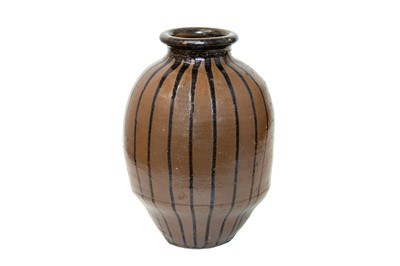 Lot 1166 - A Japanese Tamba ware vase.