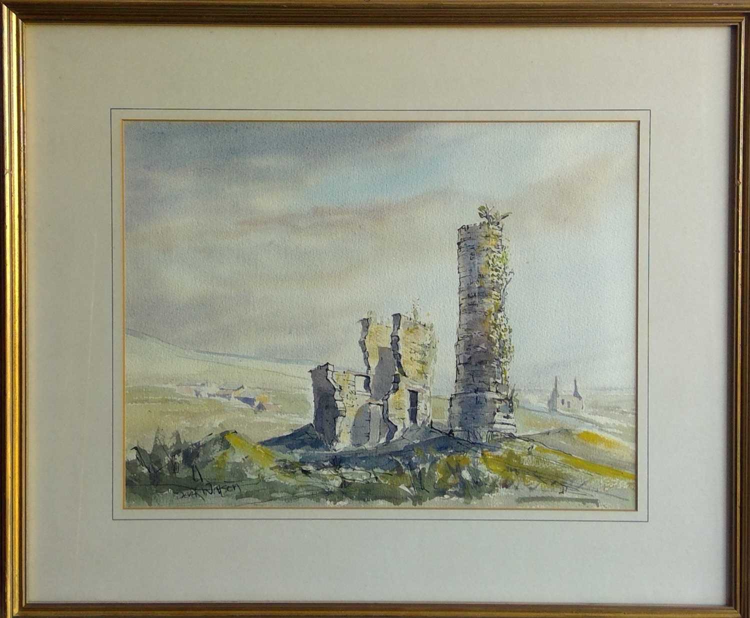 Lot 513 - Derek WATSON (20th Century) Ruins of an Engine...