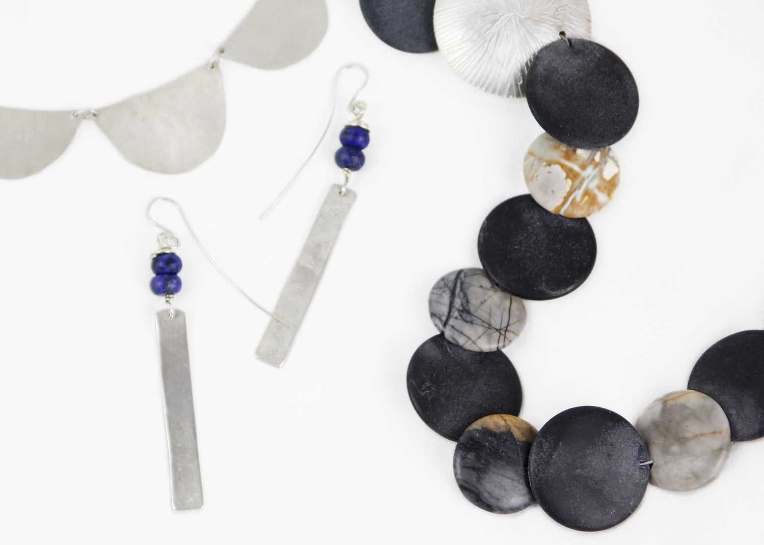 Lot 277 - A selection of contemporary silver jewellery.