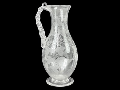 Lot 90 - A large glass trumpet vase.