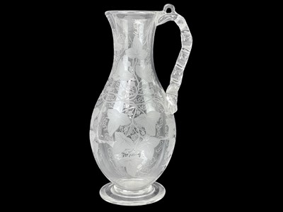 Lot 90 - A large glass trumpet vase.