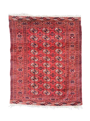 Lot 607 - A Tekke Turkoman rug, Turkmenistan, circa 1920.