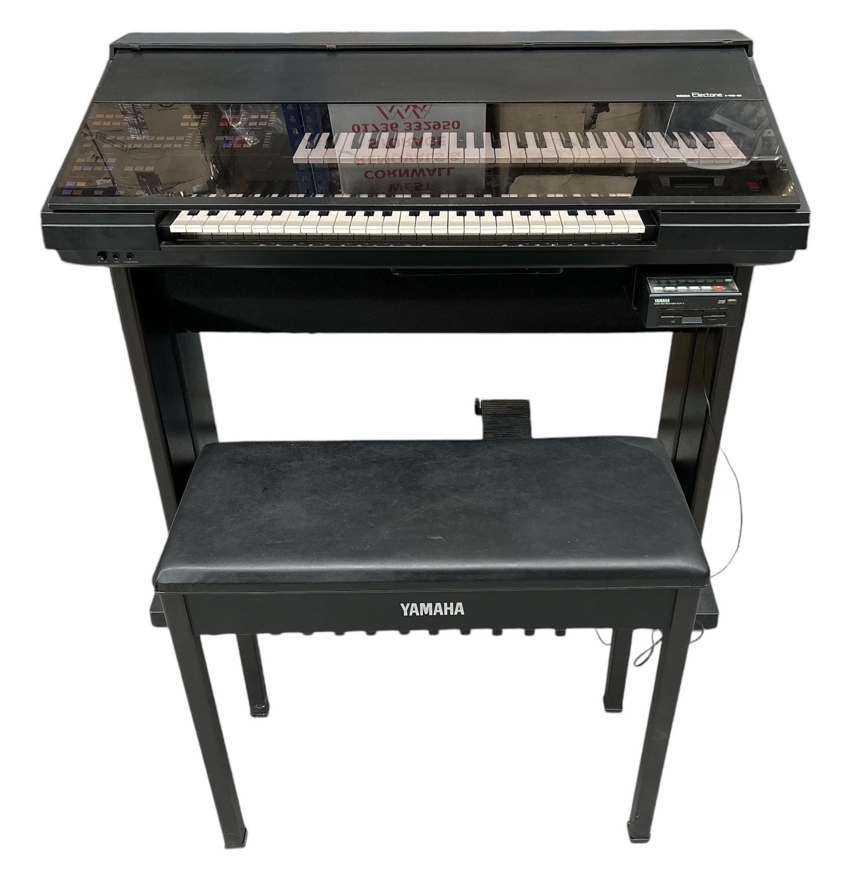 Yamaha Electone HSシリーズ 61鍵 黒 Lot 175 - A 1980s Yamaha Electone HS-6 electric organ,