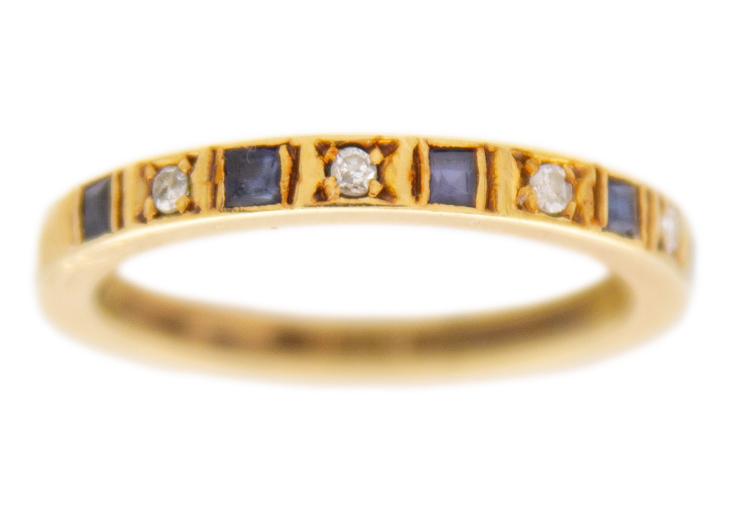 Lot 189 - A high purity (tests 18ct) gold sapphire and