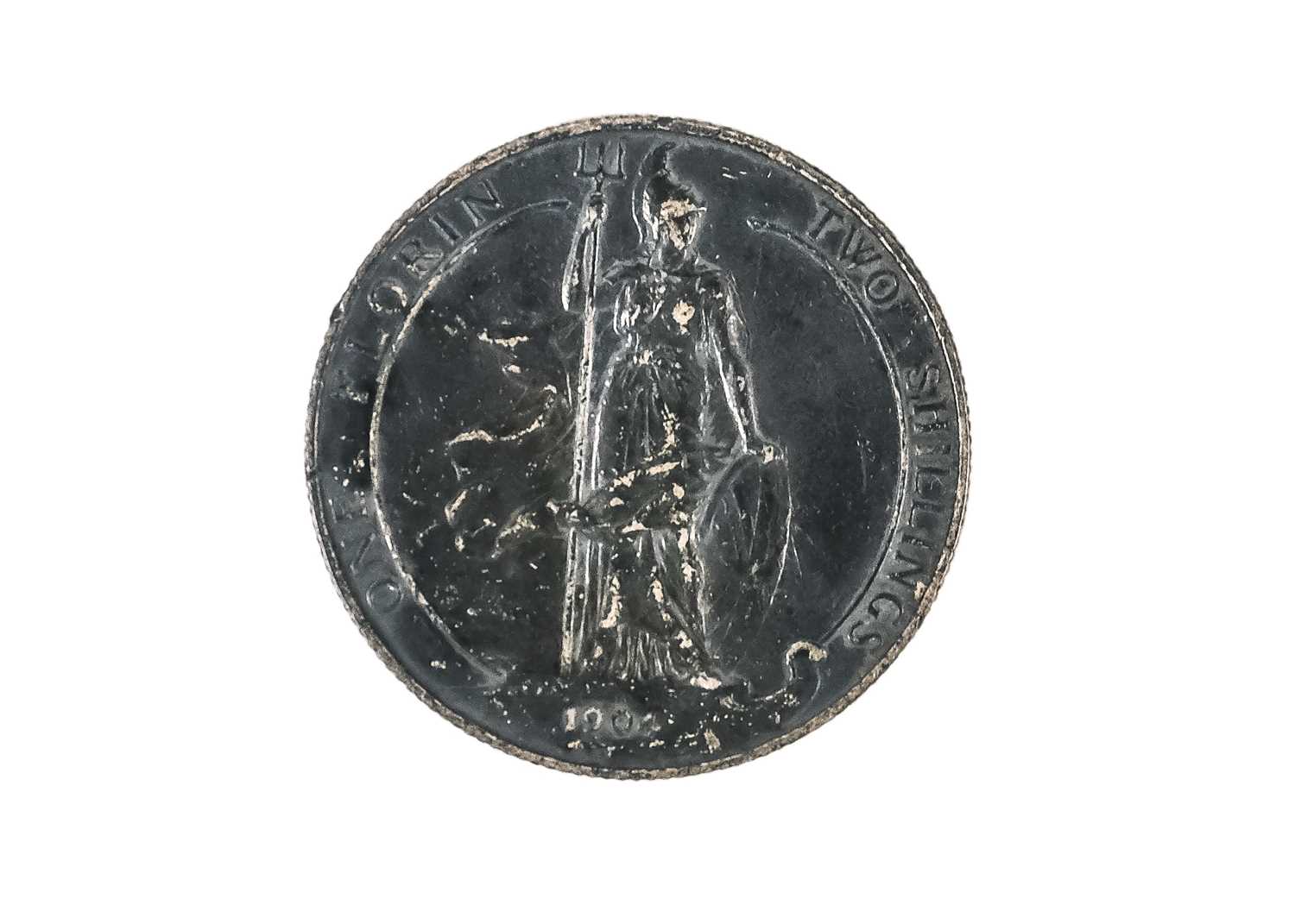 Lot 20 - An Edward VII 1904 Florin Two Shilling coin.