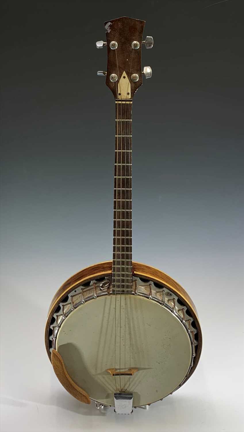 Lot 98 - A Remo Weather King four string banjo.