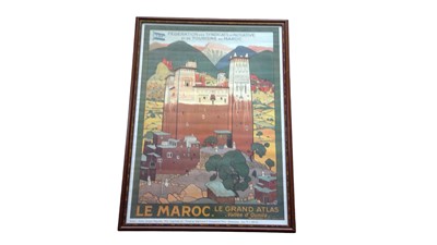 Lot 72 - A reproduction 'Le Maroc' tourist poster, 72cm...