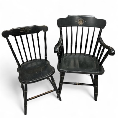 Lot 26 - Two American chairs, made by S Bent & Brothers...