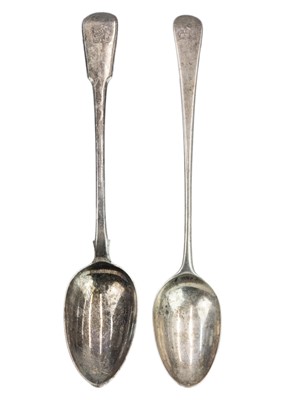 Lot 1049 - A George III silver serving spoon.