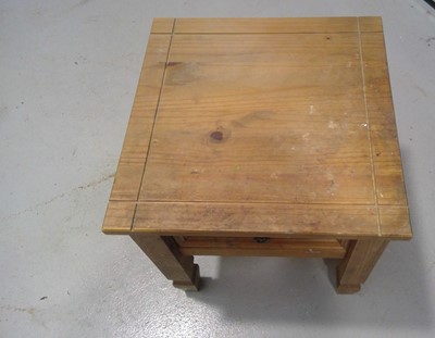 Lot 58 - A Mexican Pine Coffee Table. The Table...