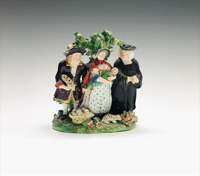Lot 1024 - An early 19th century Staffordshire 'Tithe Pig'...