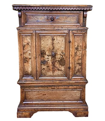 Lot 1095 - A North Italian Baroque walnut credenza.