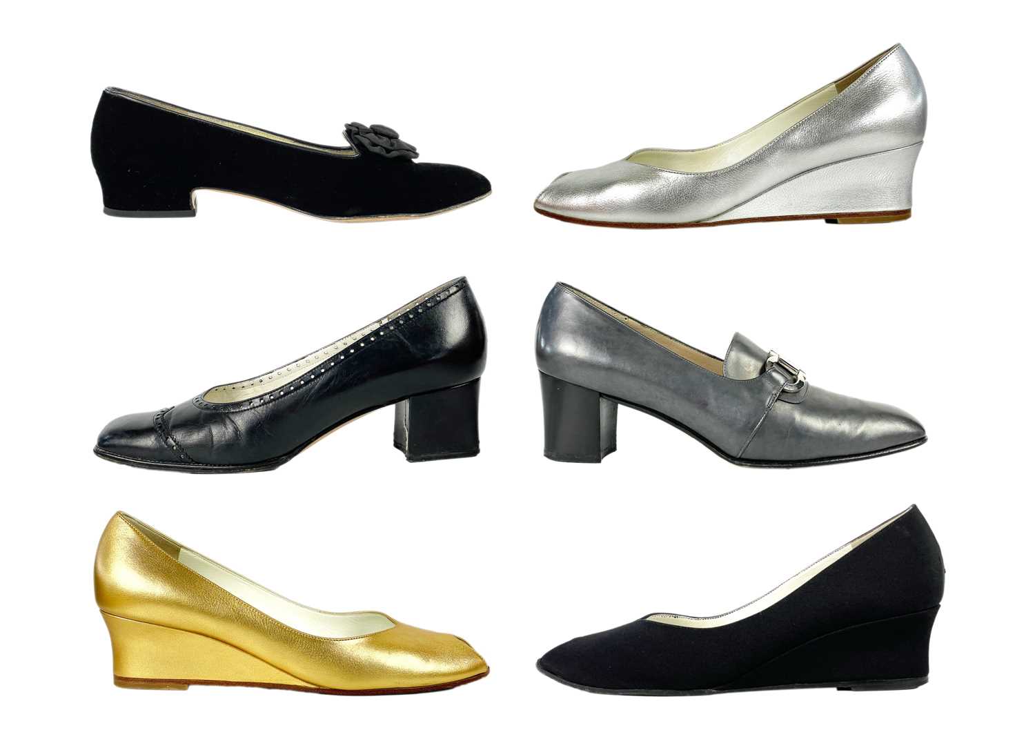 Lot 330 - A selection of Salvatore Ferragamo and Bruno Magli shoes.