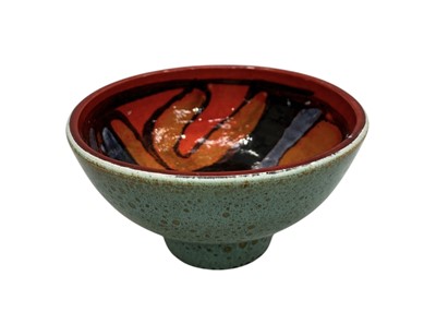 Lot 17 - A Poole pottery Delphis bowl by Carol Cutler,...