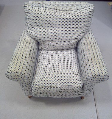 Lot 160 - A Victorian style feather filled armchair