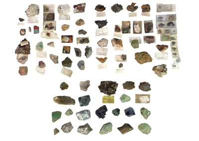 Lot 208 - A collection of Cornish mineral specimens.