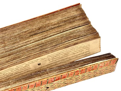 Lot 774 - A Sinhalese ola or palm leaf manuscript.