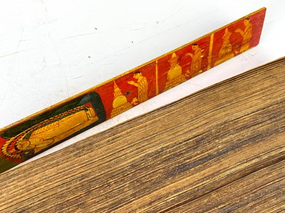 Lot 774 - A Sinhalese ola or palm leaf manuscript.