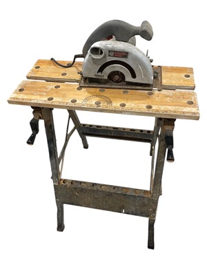 Lot 148 - A Performance Power Circular Saw and a folding...