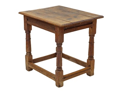 Lot 1149 - An English oak centre or altar table.