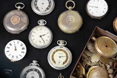 Lot 205 - A collection of pocket watches for repair or spares.