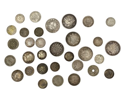 Lot 122 - A collection of Commonwealth and World silver coinage.