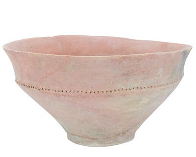 Lot 47 - A Near Eastern Trans-Jordan large terracotta bowl.