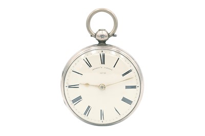 Lot 27 - An early Victorian silver cased fusee lever key wind open face pocket watch.