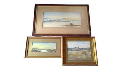 Lot 68 - Three landscape watercolours by different...