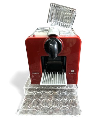 Lot 79 - A Nespresso Magimix coffee maker and pod holder.