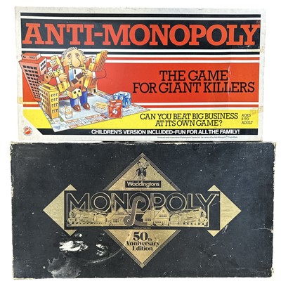 Lot 92 - A 50th-anniversary game of Monopoly and an...