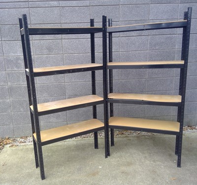 Lot 82 - Two Industrial Style Shelve Units. The Shelves...