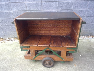 Lot 3 - A Vintage, Industrial / Porters Trolley. The...