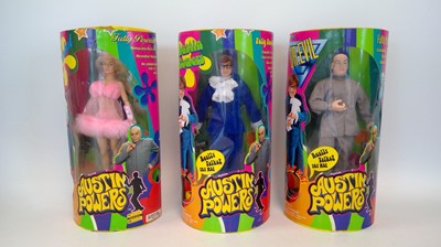 Lot 49 - Three fully poseable Austin Powers figures,...