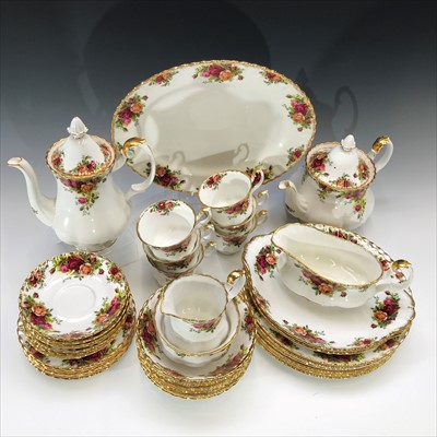 Lot 999 - A Royal Albert 'Old Country Roses' dinner and...