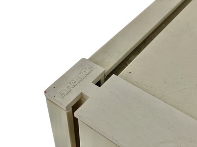 Lot 1059 - An Artemide plastic three-section adjustable bookcase.