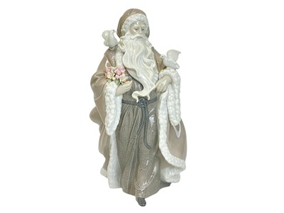 Lot 418 - A Lladro porcelain Spirt of Nature Santa Claus figure.