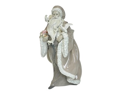 Lot 418 - A Lladro porcelain Spirt of Nature Santa Claus figure.