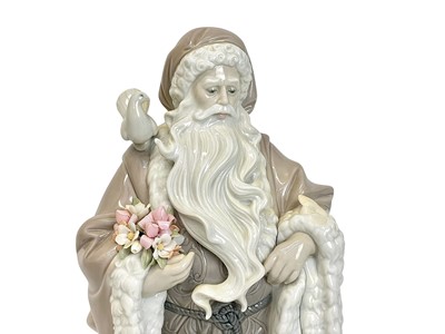 Lot 418 - A Lladro porcelain Spirt of Nature Santa Claus figure.