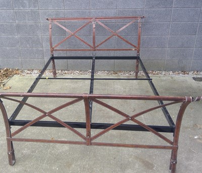 Lot 7 - An unusual Metal Bedframe. In the Design of a...