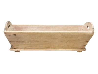 Lot 631 - A Victorian pine trough or flour bin.