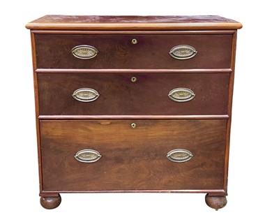 Lot 667 - A Victorian mahogany chest.