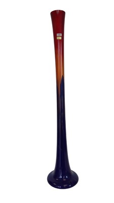 Lot 43 - A tall 'Ambiente Zwiesel' German glass vase,...