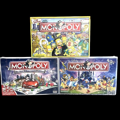 Lot 134 - Three unopened limited edition Monopoly games...