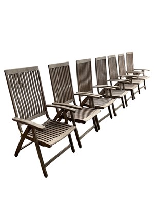 Lot 148 - Seven, Chic-Teak, Reclining Chairs. The Chairs...