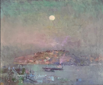 Lot 41 - Fred CUMING (b.1930) Fowey Oil on canvas 50 x...