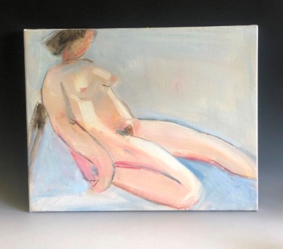 Lot 285 - Rose HILTON (1931-2019) Nude Oil on canvas 40...