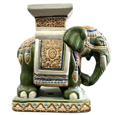 Lot 164 - A vintage ceramic elephant plant stand, 31cm...